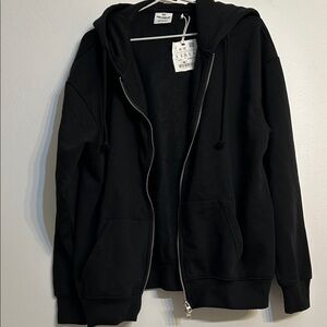 Pull&Bear black Zip-Up Hoodie